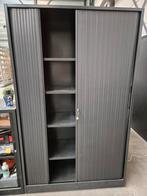Zwarte archiefkast - defecte deur - 120x45x185, Huis en Inrichting, Kasten | Roldeurkasten en Archiefkasten, Gebruikt, 100 tot 150 cm