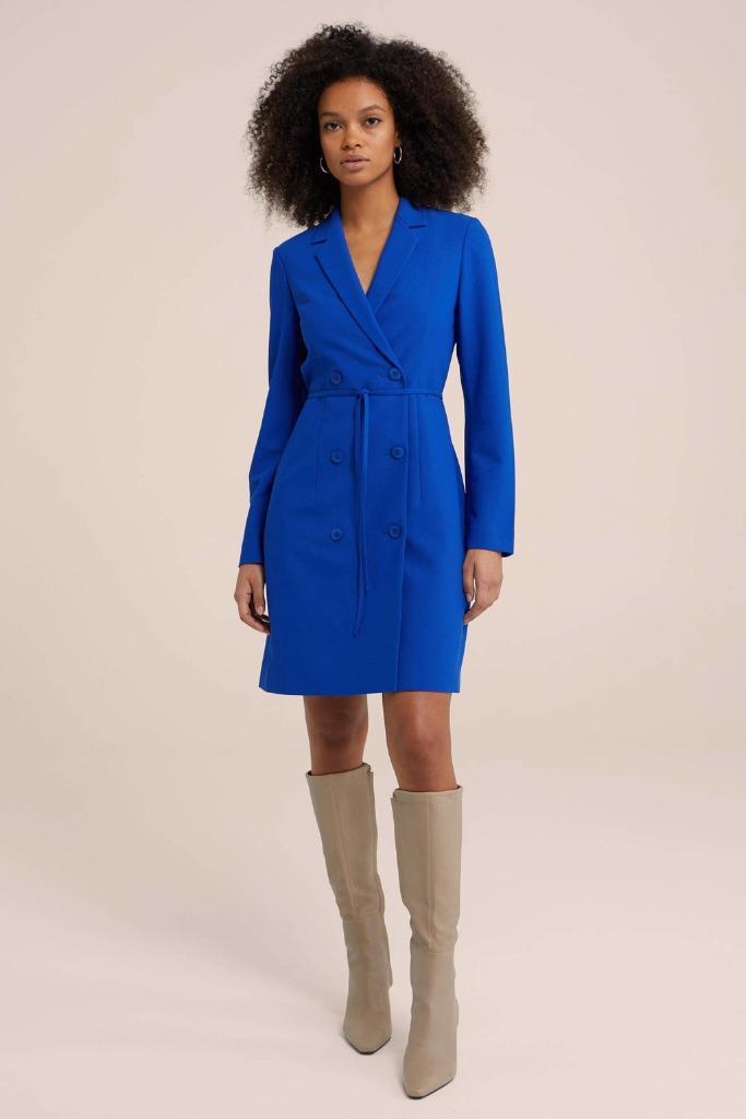 Nieuwe blazerjurk van WE Fashion, Blue Jewel, Kleding | Dames, Jurken, Nieuw, Blauw, Ophalen of Verzenden