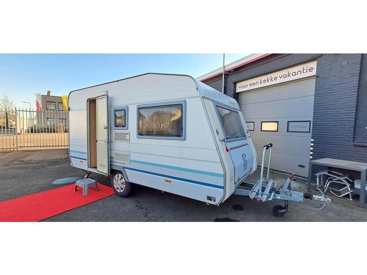 KNAUS/EIFELLAND 3 STAPELBED CARAVAN 5 PERSOONS, VOORTENT, Caravans en Kamperen, Caravans, Bedrijf, tot en met 5, Standaardzit