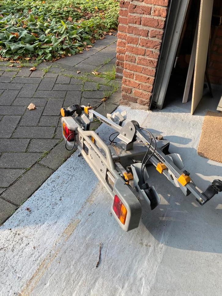 Spinder Falcon fietsdrager voor 2 fietsen, Auto diversen, Fietsendragers, Gebruikt, Trekhaakdrager, 2 fietsen, Ophalen