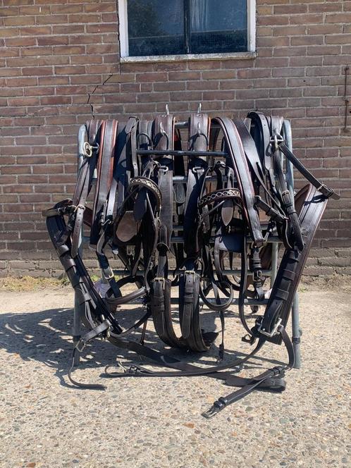 Van der wiel tweespan tuig, Dieren en Toebehoren, Paarden en Pony's | Hoofdstellen en Tuigage, Gebruikt, Overige soorten, Ophalen