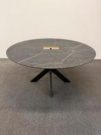 Ronde eettafel HPL marmer 150cm, 150 tot 200 cm, Rond, Ophalen of Verzenden, Zo goed als nieuw