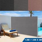 Oprolbaar uitschuifbaar aluminium windscherm 160/180 x 300, Ophalen of Verzenden, Nieuw