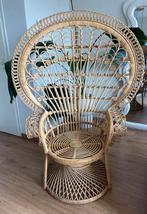 Pauwstoel | Rotan stoel | Boho stijl | Ibiza, Huis en Inrichting, Stoelen, Ophalen, Bruin, Boho, Riet of Rotan