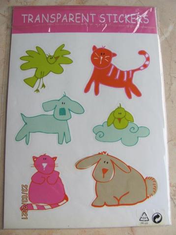 NIEUW verpakking grote STICKER set HEMA 11 x vrolijke DIEREN beschikbaar voor biedingen