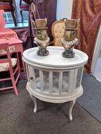 Mooi ovaal thee meubel met los dien blad, Ophalen of Verzenden, Zo goed als nieuw