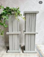 Houten plantenbakken hoog, Ophalen, Gebruikt, -, -