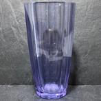 Vaas glas paars 10-kantig -Val Saint Lambert, Antiek en Kunst, Antiek | Glas en Kristal, Ophalen of Verzenden