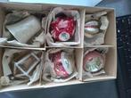 doos NR Z8 bestaat uit 6 oude glazen kerstballen, Diversen, Ophalen of Verzenden, Gebruikt