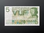Hele mooie 5 Gulden Vondel 1966, Postzegels en Munten, Bankbiljetten | Nederland, Los biljet, 5 gulden, Verzenden