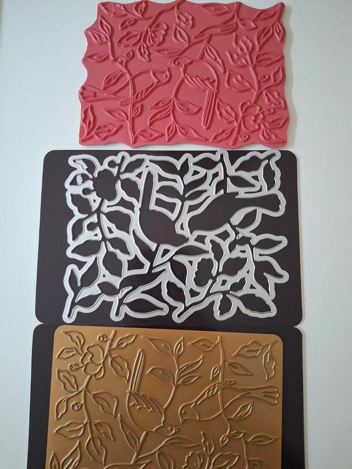 Nieuw Pinkfresh Studio songbirds stempel, hotfoil + snijmal, Hobby en Vrije tijd, Scrapbooking, Nieuw, Frame of Mal, Overige merken