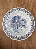 Delfs blauw bord / wandbord schoonhoven, Antiek en Kunst, Ophalen of Verzenden