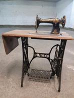 Antieke Singer naaimachine met gietijzeren onderstel, Antiek en Kunst, Ophalen