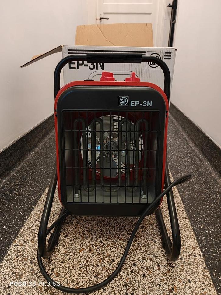 Nieuwe warme lucht blazer / bouwkachel 3Kw, Doe-het-zelf en Verbouw, Verwarming en Radiatoren, Nieuw, Ophalen of Verzenden