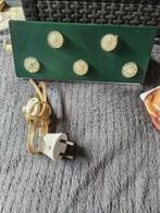 Prachtig metalen vintage bedlampje groen van het merk Herda., Antiek en Kunst, Ophalen of Verzenden
