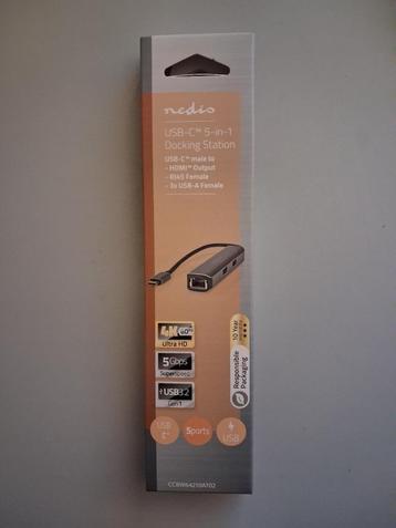 Nedis USB-C 5-in-1 Docking Station (nieuw, ongeopend) beschikbaar voor biedingen
