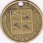 HONDENPENNING GEMEENTE UITGEEST 1997 Nr 1997, Postzegels en Munten, Penningen en Medailles, Overige materialen, Ophalen of Verzenden