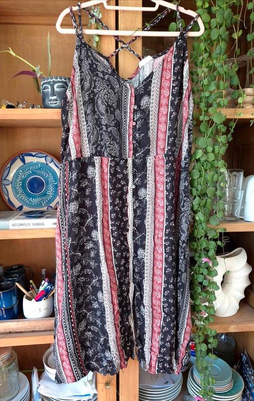 MS mode bohemian midi jurk paisley mt 50, Kleding | Dames, Jurken, Zo goed als nieuw, Maat 46/48 (XL) of groter, Onder de knie