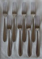 Nr PP119: 8 Verzilverde WMF parelrand dinervorken, Antiek en Kunst, Antiek | Bestek, Ophalen of Verzenden