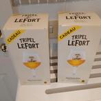2 glazen Tripel  Lefort  in verpakking, Ophalen of Verzenden, Nieuw, Bierglas