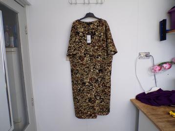 Jurk X-Two bruin/groen/l.beige/zwart maat 52 nieuw! beschikbaar voor biedingen