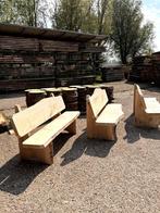 Massieve & robuuste Boomstambank, Ophalen, Nieuw, Hout
