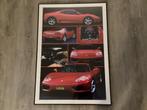 Losse poster Ferrari 360 Modena 81x61 cm Carl Imberg Genius, Verzamelen, Posters, Ophalen of Verzenden, Zo goed als nieuw, Rechthoekig Staand