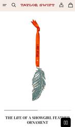 Taylor Swift | The Life Of A Showgirl Feather Ornament, Ophalen of Verzenden, Nieuw