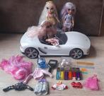 Rainbow high auto met 3 poppen, Ophalen of Verzenden, Gebruikt