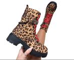 Leopard Mood Veterboots, Kleding | Dames, Ophalen of Verzenden, Nieuw, Bruin, Lage of Enkellaarzen