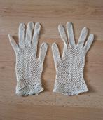 Handschoenen wit gehaakt vintage retro kant, Antiek en Kunst, Ophalen of Verzenden