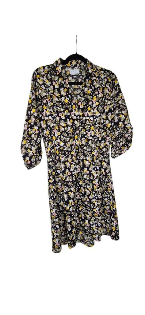 Gebloemd jurkje cotton club, maat m, 1 keer gedragen, Kleding | Dames, Jurken, Zo goed als nieuw, Maat 38/40 (M), Geel, Boven de knie