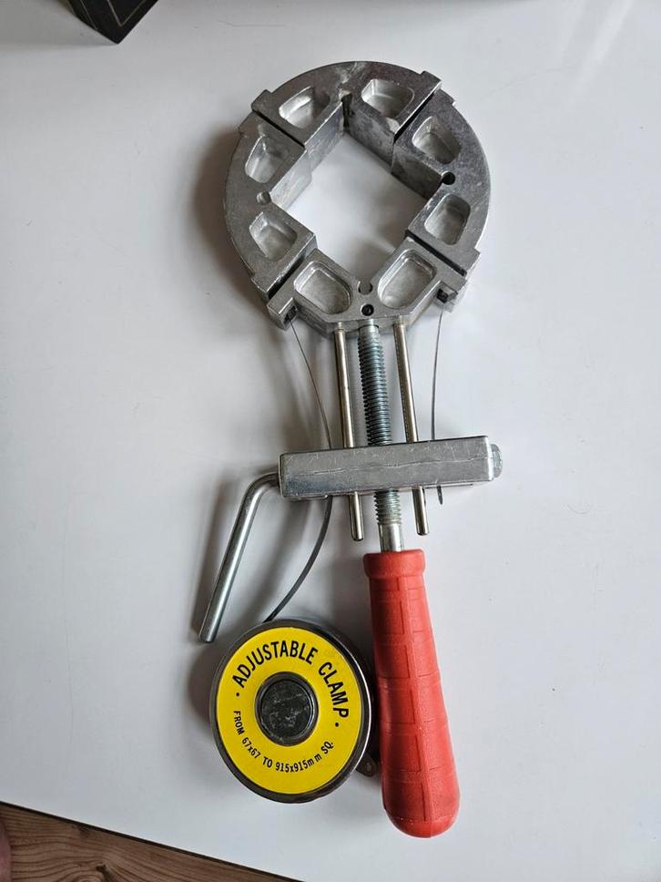 Lijstenspanner / Spanbandklem - Verstelbaar stalen band, Doe-het-zelf en Verbouw, Gereedschap | Handgereedschap, Gebruikt, Ophalen of Verzenden