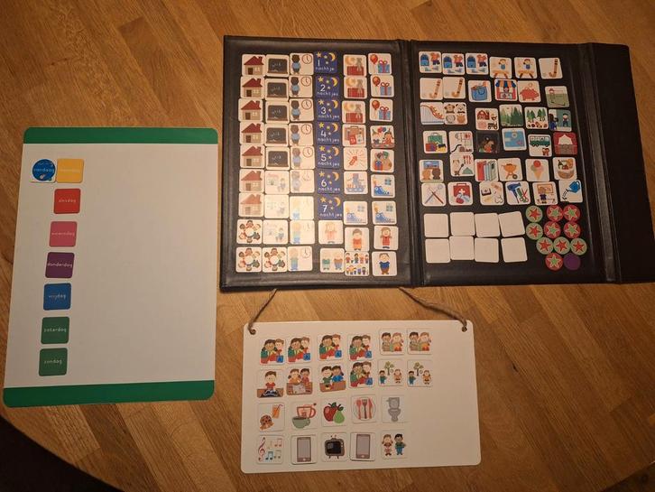 Planbord magneetjes, weekplanning, dagplanning, Kinderen en Baby's, Overige Kinderen en Baby's, Gebruikt, Ophalen of Verzenden