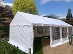 Te Huur: Partytent 8x4 Meter (inclusief opbouwen + afbreken), Tuin en Terras, Partytenten, Partytent, Zo goed als nieuw, 4 tot 6 meter