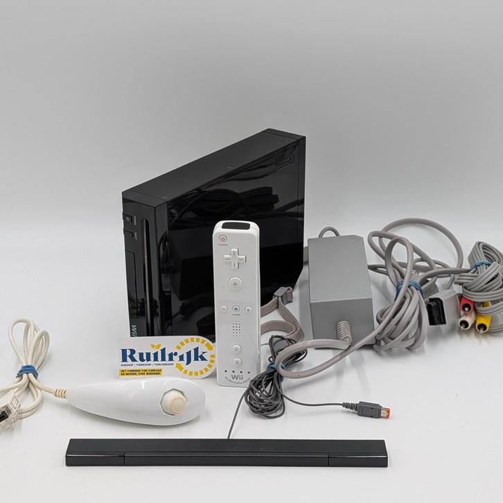 Nintendo Wii complete set met controller en alle kabels, Spelcomputers en Games, Spelcomputers | Nintendo Wii, Zo goed als nieuw