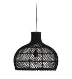 Raw Materials Maze rotan hanglamp zwart 39 cm, Huis en Inrichting, Ophalen, Zo goed als nieuw, Minder dan 50 cm