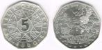 5 euro munten zilver oostenrijk 2004 en 2005, Zilver, Ophalen of Verzenden, 5 euro, Oostenrijk