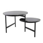 Salontafel/bijzettafel zwart marmer NIEUW!, Huis en Inrichting, Tafels | Salontafels, Ophalen, 50 tot 100 cm, Rond, Nieuw