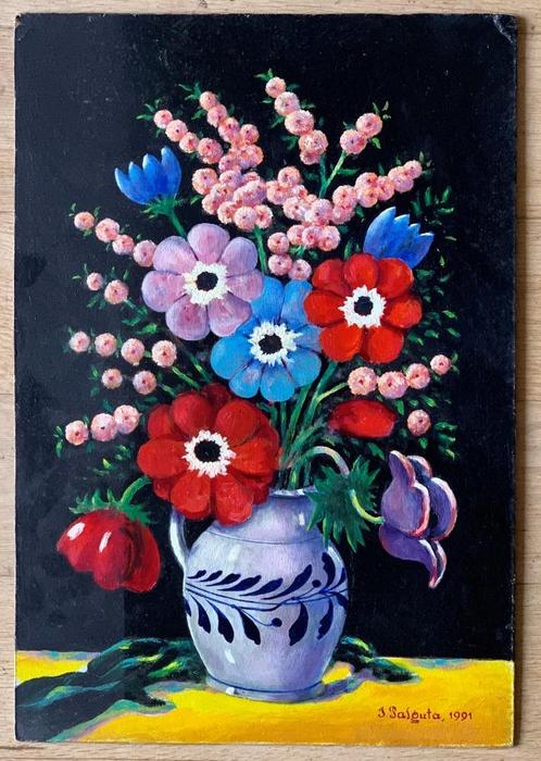 schilderij, Antiek en Kunst, Kunst | Schilderijen | Klassiek, Ophalen of Verzenden