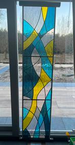 Prachtig glas in lood 3-luik in frame, Doe-het-zelf en Verbouw, Glas en Ramen, Glas in lood, Minder dan 80 cm, Overige typen, Ophalen of Verzenden