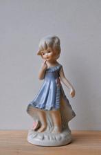 Vintage KLEIN Beeldje Meisje 13,5 cm, Ophalen of Verzenden