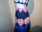 Ted Baker mooie jurk aparte print openingen taille 1/S, Kleding | Dames, Knielengte, Maat 36 (S), Ted Baker, Gedragen