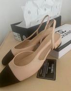 Chanel (38) 37,5  nieuwe klassieke slingbacks pumps balerina, Beige, Nieuw, Chanel, Ballerina's