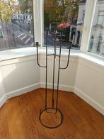 Zwarte metalen kandelaar, Huis en Inrichting, Ophalen, Gebruikt, Zwart, Kandelaar