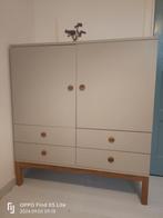 Kledingkast grijs met lades, Huis en Inrichting, Kasten | Kledingkasten, Ophalen, 100 tot 150 cm, Zo goed als nieuw, 150 tot 200 cm