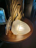 Art Deco stijl plafondlamp gematteerd glas, Ophalen of Verzenden