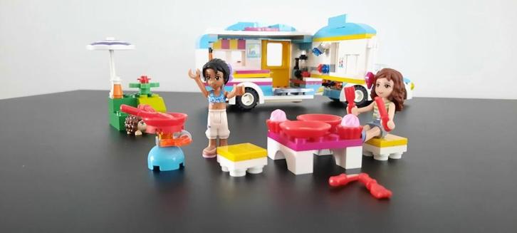 Lego Friends 41034 zomercaravan, Kinderen en Baby's, Speelgoed | Duplo en Lego, Zo goed als nieuw, Lego, Complete set, Ophalen of Verzenden