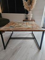 Unieke salontafel van Indonesische bootresten, Gebruikt, 50 tot 100 cm, Ophalen of Verzenden, Overige houtsoorten