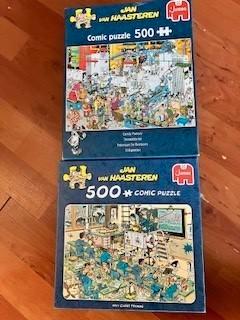 puzzels Jan van Haasteren, Hobby en Vrije tijd, Denksport en Puzzels, Gebruikt, Legpuzzel, 500 t/m 1500 stukjes, Ophalen of Verzenden